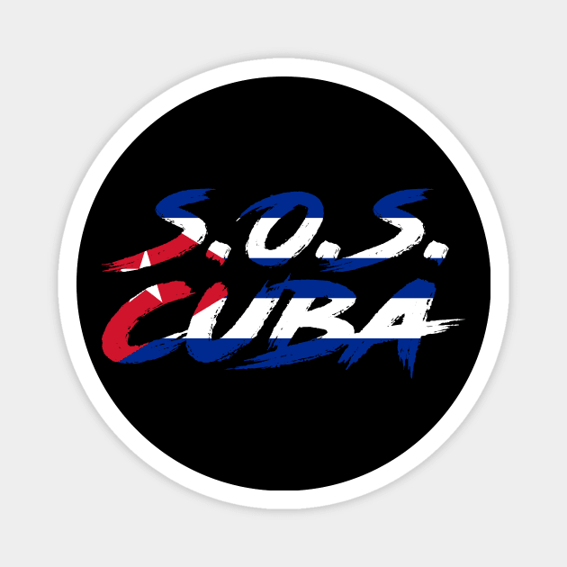 SOS Cuba Magnet by The Libertarian Frontier 